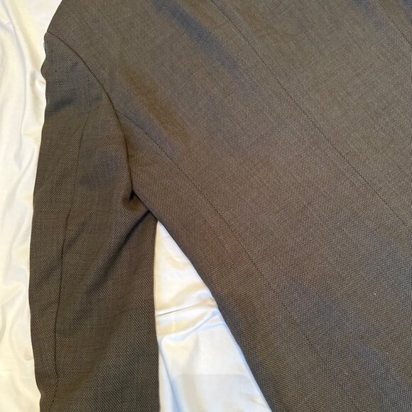 Donna Karan 100% Wool Blazer Gray size 42R Vintage Made in Italy - Picture 12 of 13